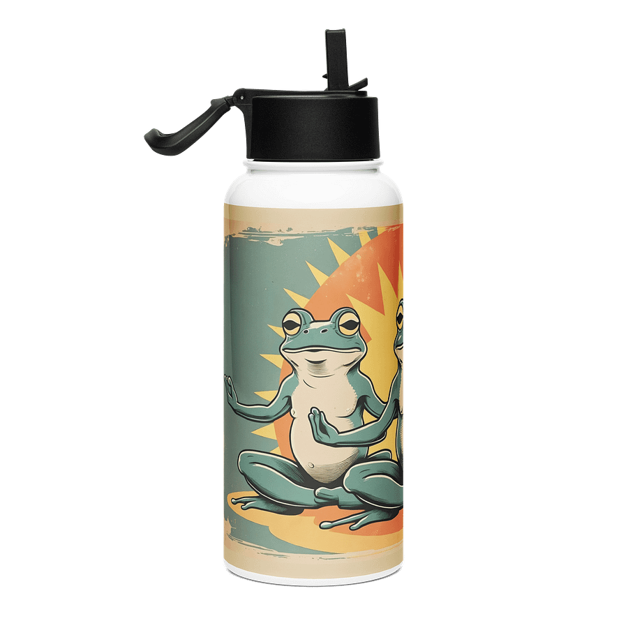 Meditating Frog Stainless Steel Water Bottle product image (4)