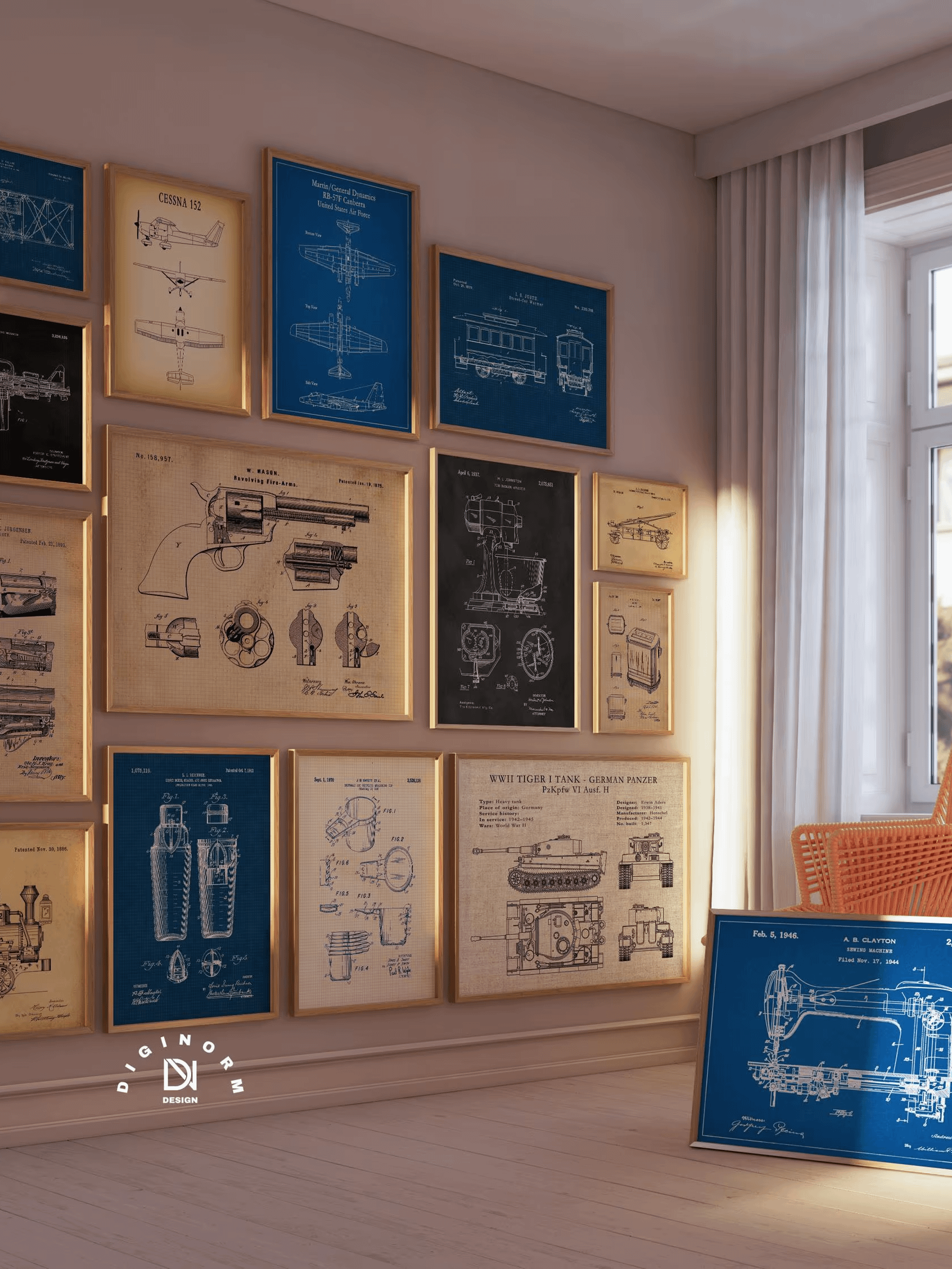 3000 MEGA Vintage Patent Posters Bundle Digital Print Set product image (7)