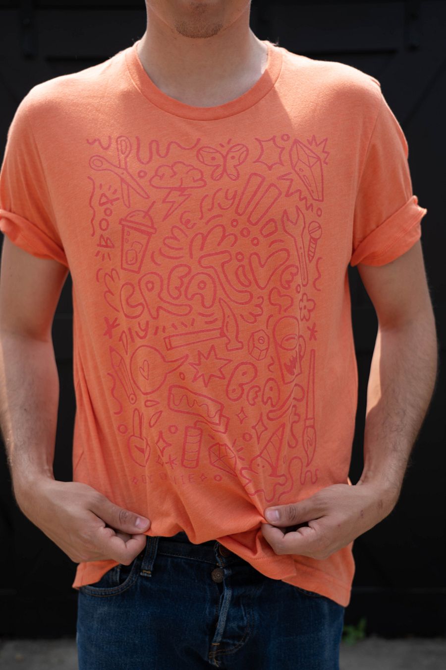 CREATIVE CHAOS T-Shirt - Red txt product image (4)