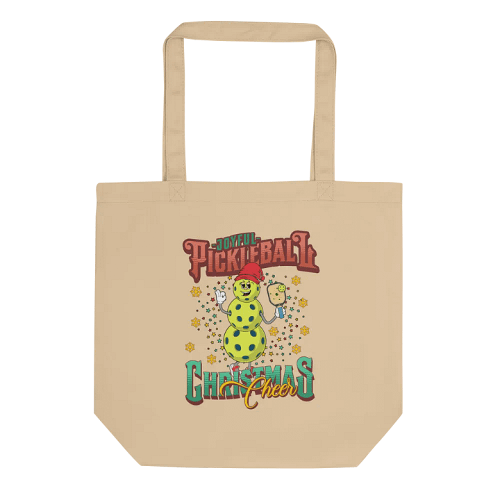 Joyful Pickleball Christmas Cheer Snowman Tote Bag product image (1)