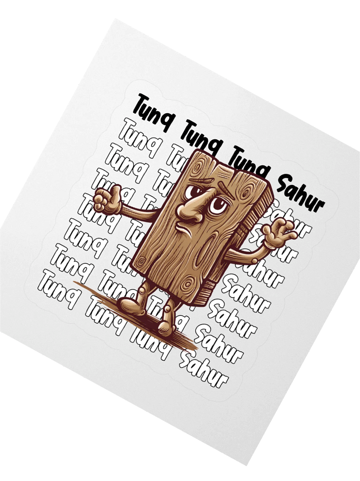 Tung Tung Tung Sahur cartoonish Italian brainrot sticker product image (2)