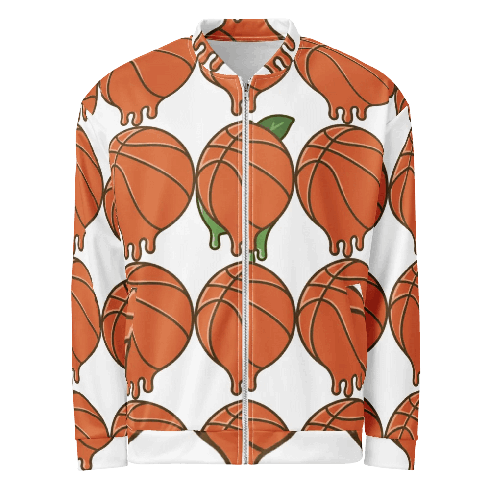 Melting Basketball All-Over Print Bomber Jacket product image (1)