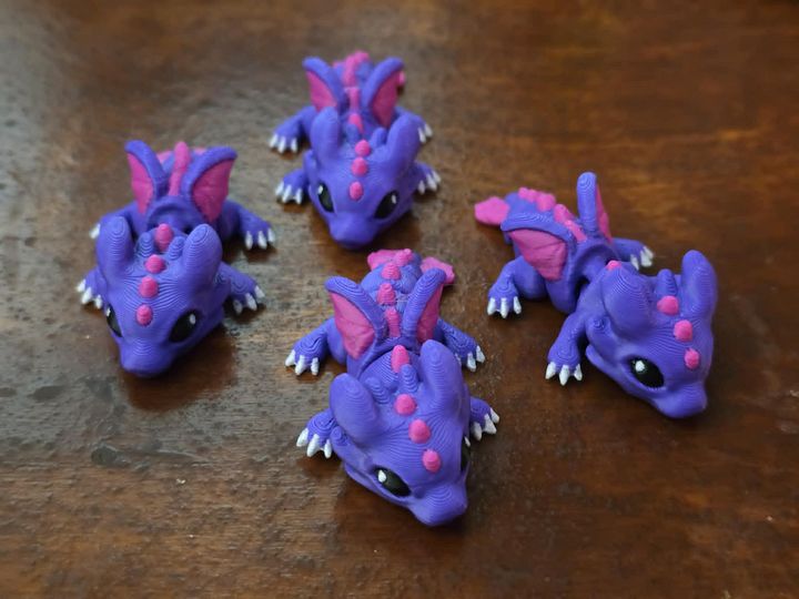Pink and Purple Hatchling Dragon 🐑 product image (1)