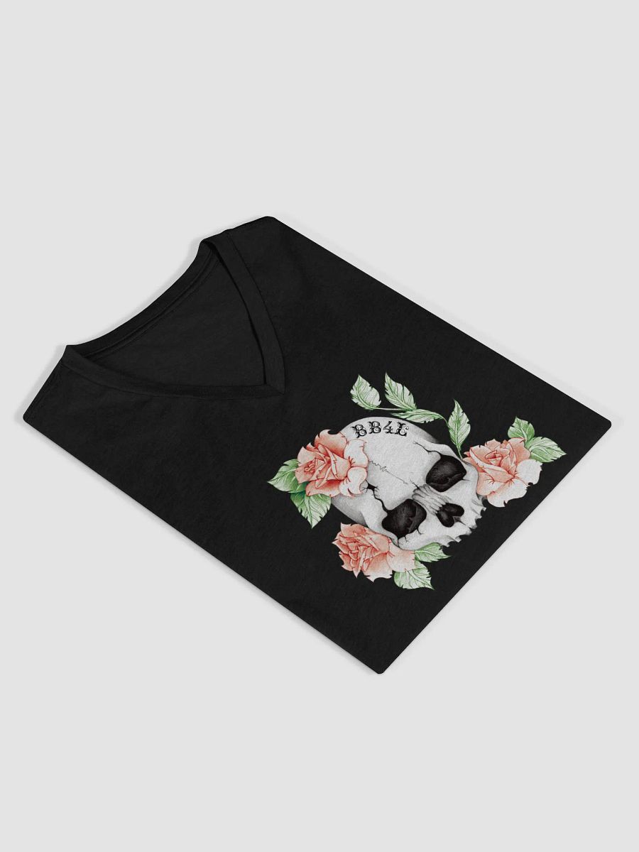 BB4L Skull & Roses Women's V-Neck Tee product image (49)