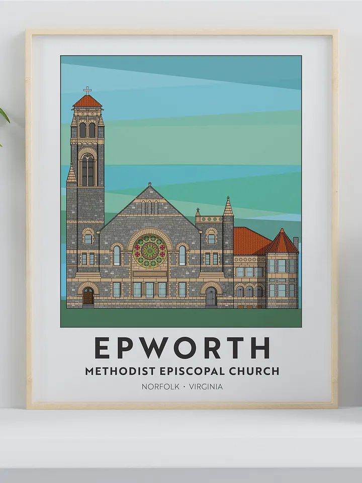 Epworth Church Art Print product image (1)