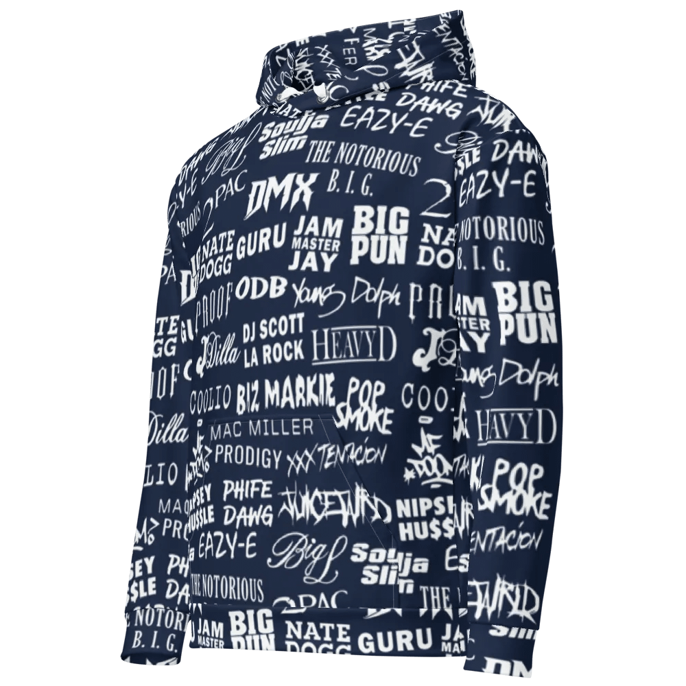 Never Forget - Hip-Hop Artists - BLUE - Unisex Hoodie product image (1)
