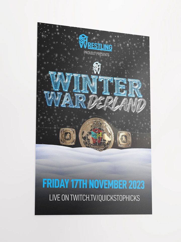QSHW WINTER WARDERLAND COMMEMORATIVE POSTER product image (2)
