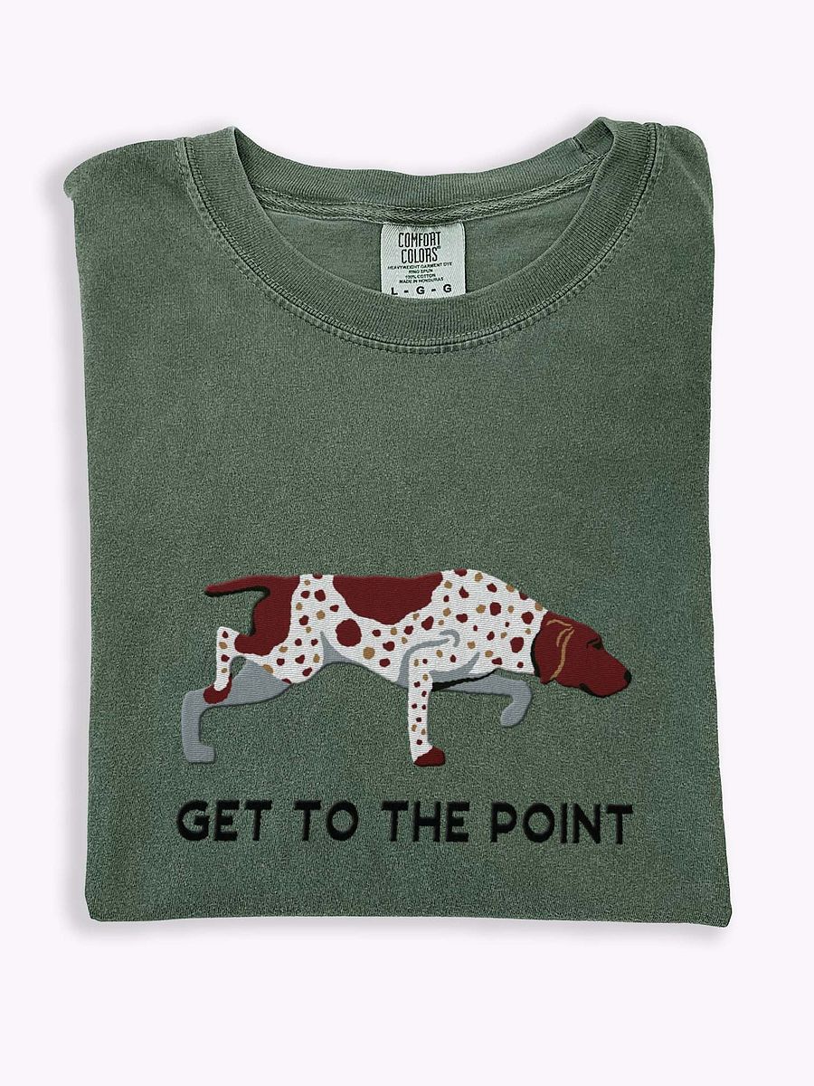Get to the Point T-Shirt(Embroidered) of a German Shorthaired Pointer product image (1)