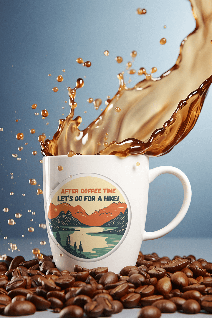 Vintage Hike and Coffee-Inspired Mug product image (1)