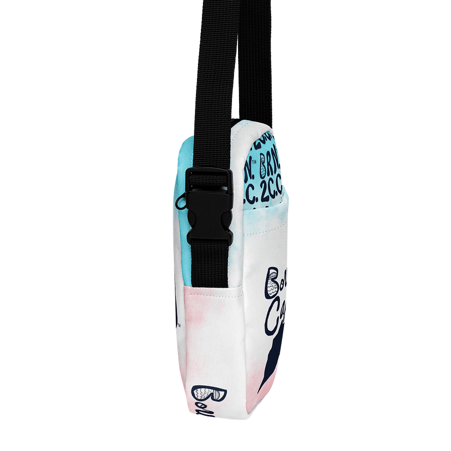 BOURNE to Cape Cod™ | Crossbody Bag | BRN.2C.C.™ | Utility On-the-Go | Coastal Cool Meets Everyday Carry | Navy Logos on Patriotic Pastels🌊🎒 product image (4)