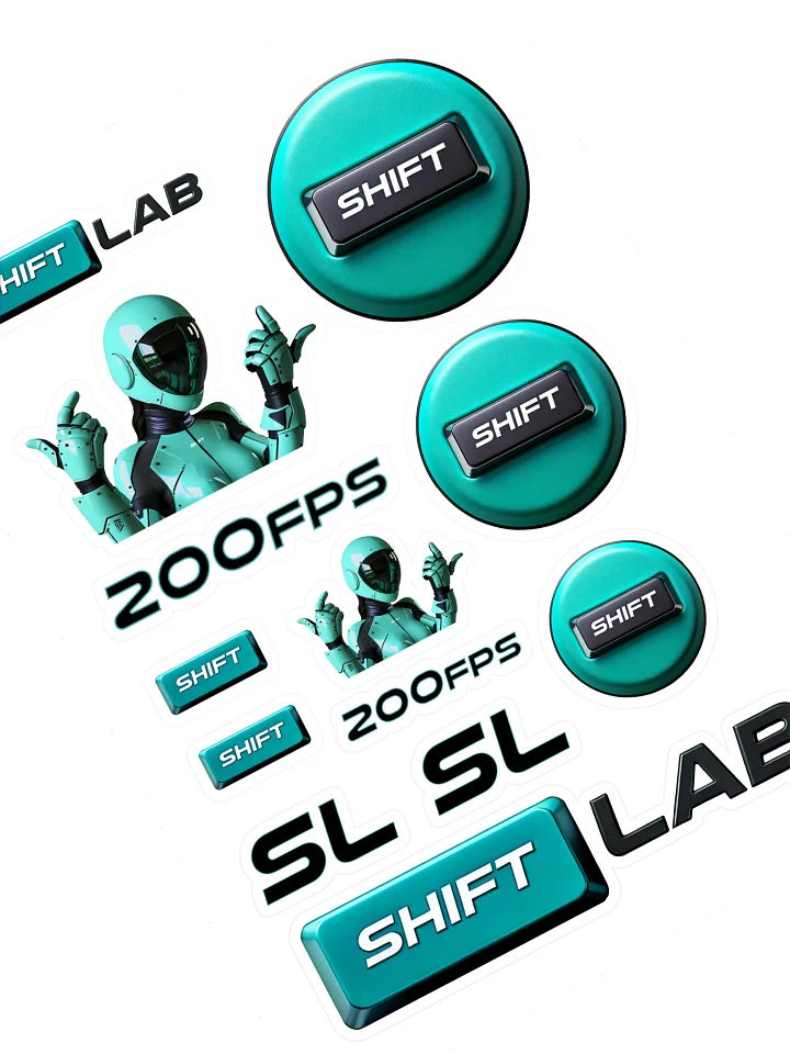 Shift Teal Sticker Sheet product image (1)