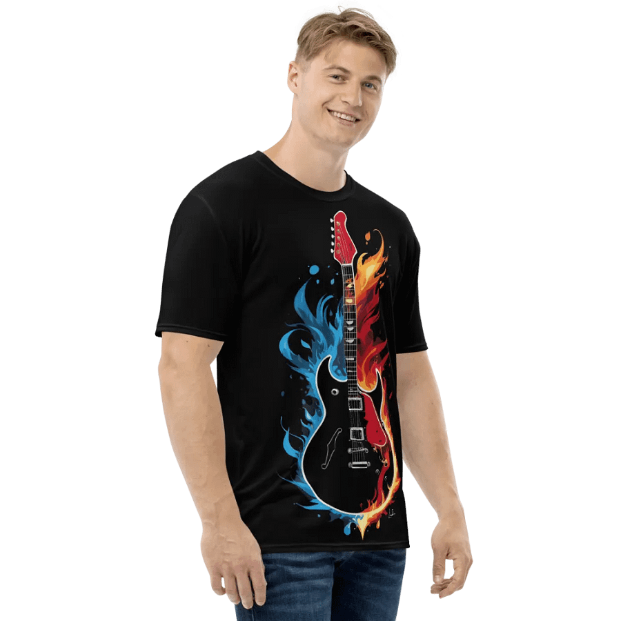 Fire and Water Guitar - Print Tee product image (4)