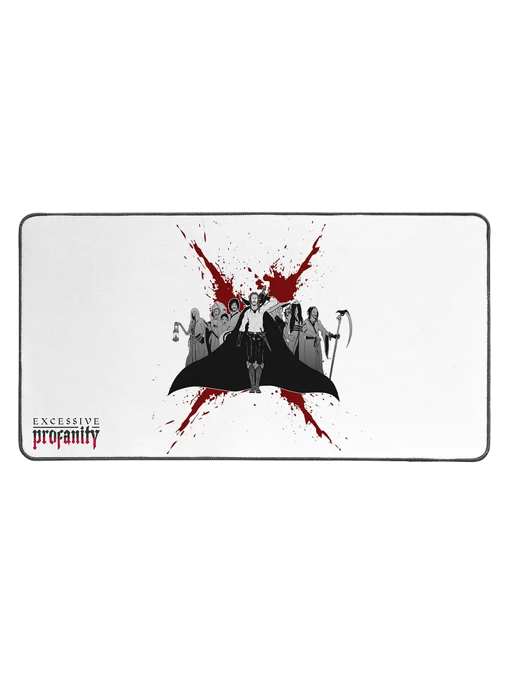 3rd Anniversary Desk Mat (White): the E(x)ecutioners product image (1)