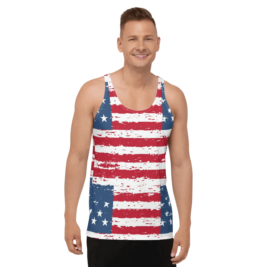 Geaux 31 (On Back) Vintage Flag Style Men's Tank Top product image (8)
