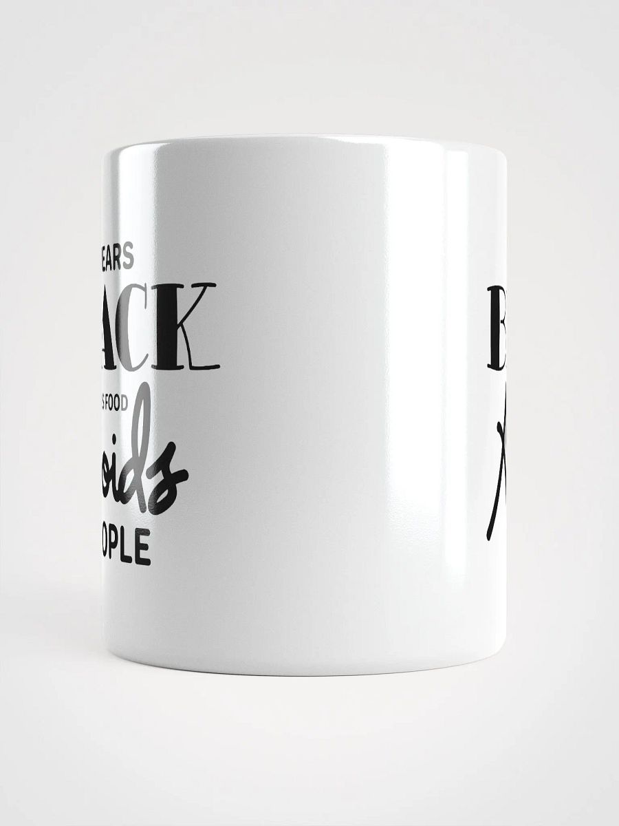 Wears Black Loves Food Avoids People Glossy Mug product image (5)