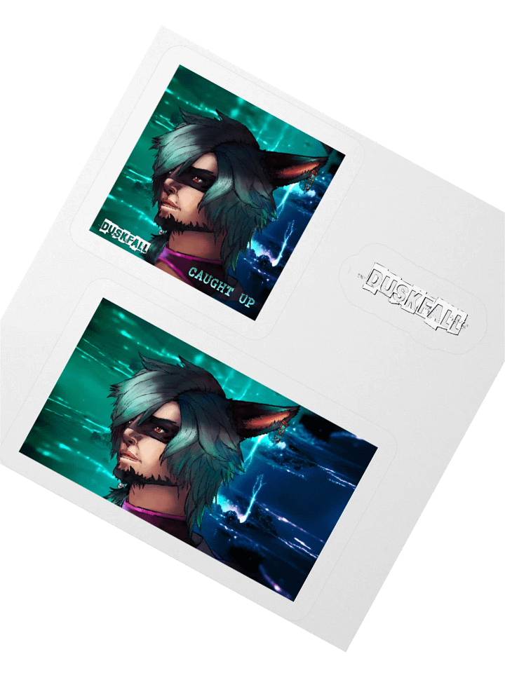 DUSKFALL Neon Fox Kiss Cut Stickers product image (6)
