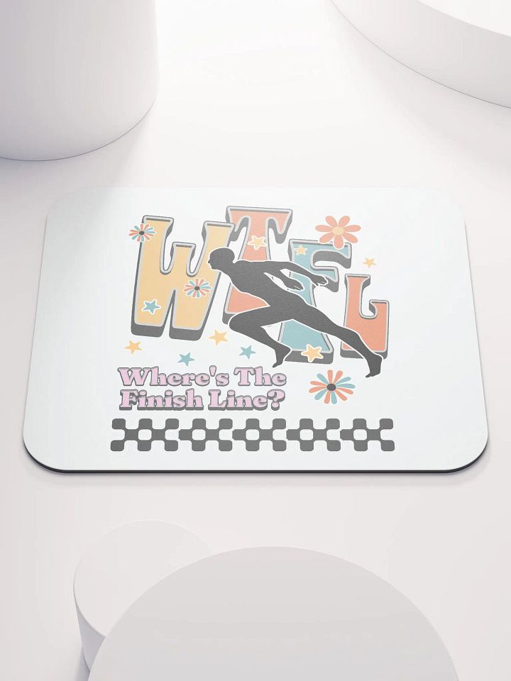 WTFL Wheres The Finish Line Floral Mouse Pad product image (1)