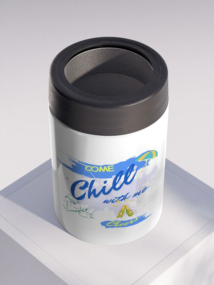 Stainless steel Koozie for your summer parties.   ‘Today we only Sizzle and chill’ design. product image (2)