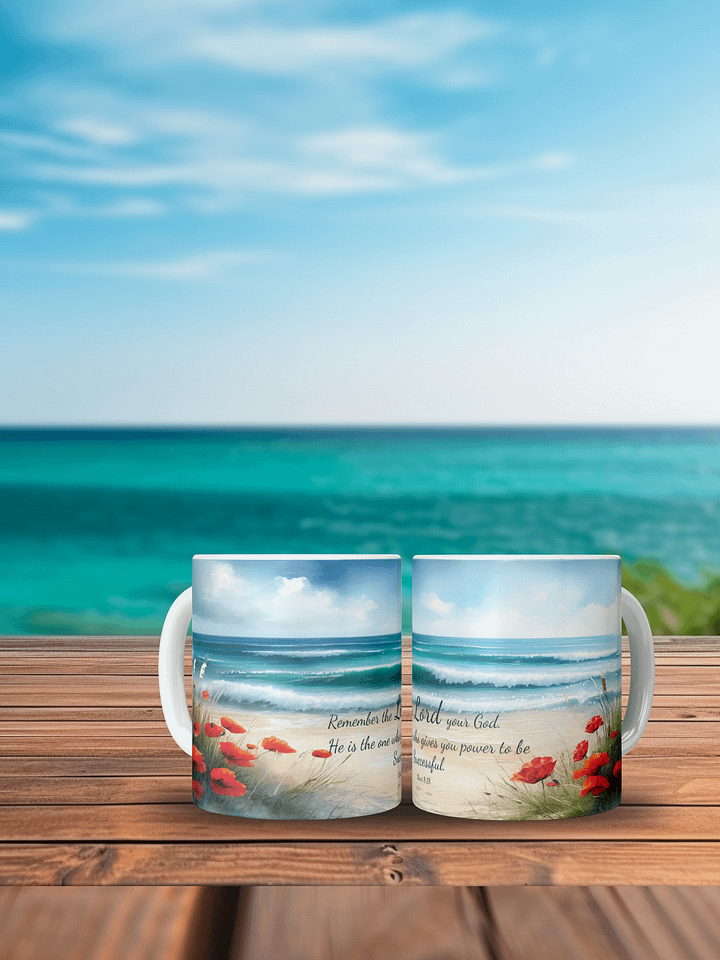 Power to Succeed - Christian Quote Mug - Inspirational 11oz Ceramic Coffee Cup, product image (1)