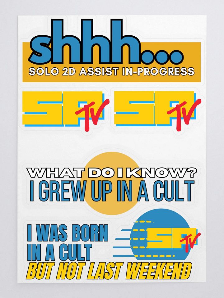 SPTV Multi Sticker Pack #1 - (Bumper Sticker Styles) product image (1)