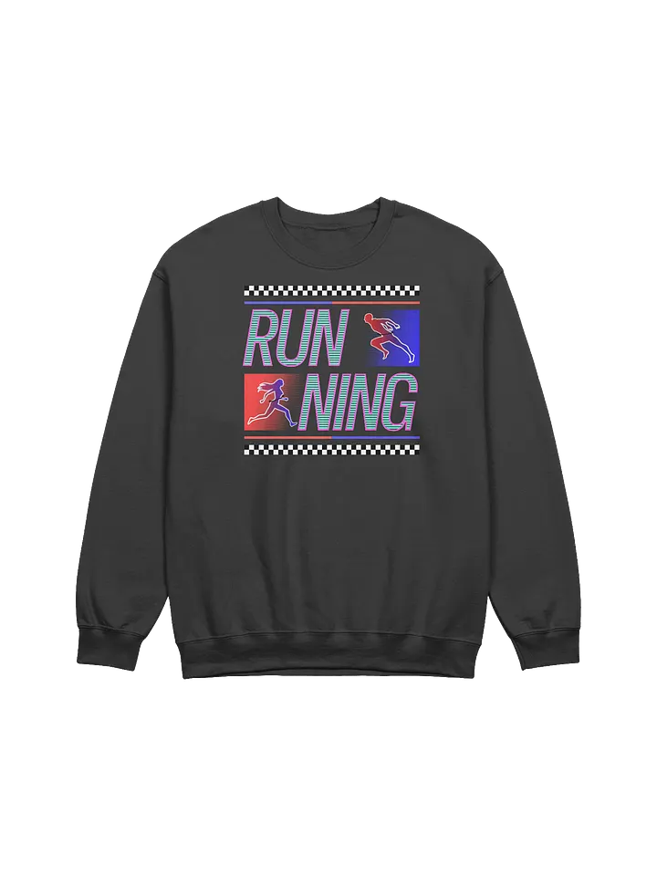 Running Stripes Glowing Runners Crewneck Sweatshirt product image (1)