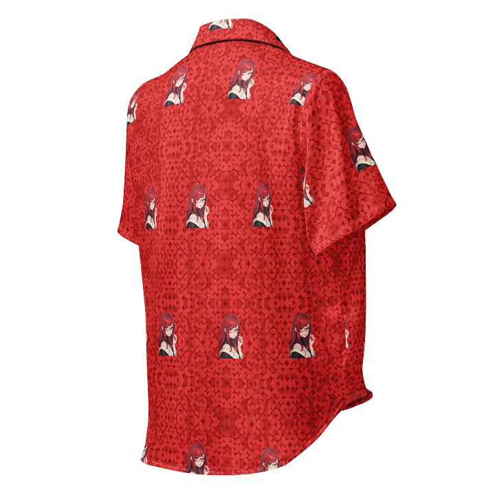 (Red WAIFU) K Women's Short Sleeve Pajama Top product image (2)