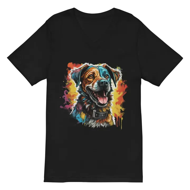 Joyful Pup Splash V-Neck Tee product image (2)