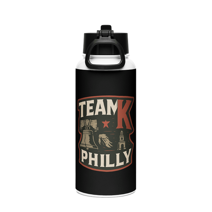 Team K Philly Stainless Steel Water Bottle with a Straw Lid product image (2)