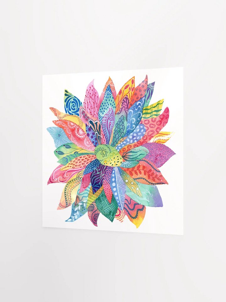 Flower Doodle Matte Poster product image (2)