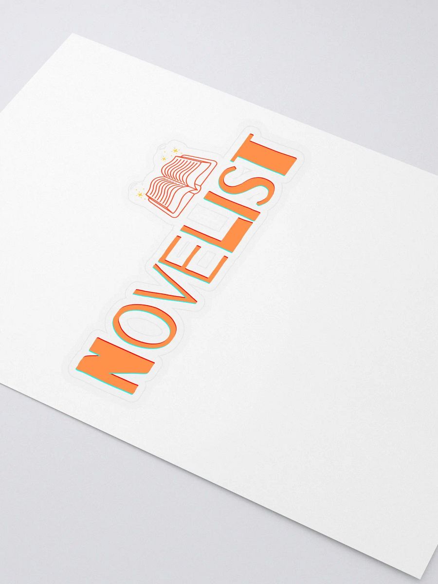 Novelist Sticker in Orange Text product image (2)