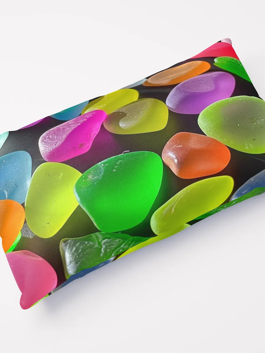 Neon Sea Glass Throw Pillow - Multiple Sizes Available, Easy Care, Fun product image (4)