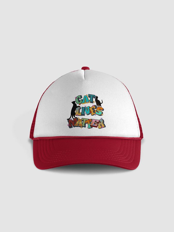 Cat Lives Matter Starry Trucker Hat product image (1)