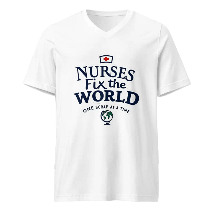 NURSES Fix the WORLD V-Neck T-Shirt product image (1)