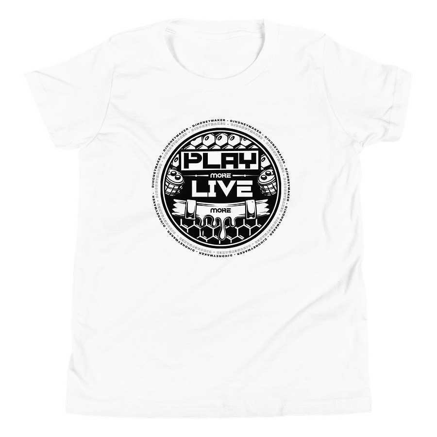 Play More Live More Youth Short Sleeve T-Shirt product image (76)