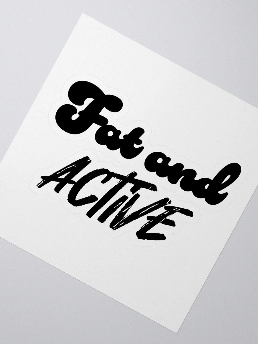 Fat and Active Sticker product image (2)