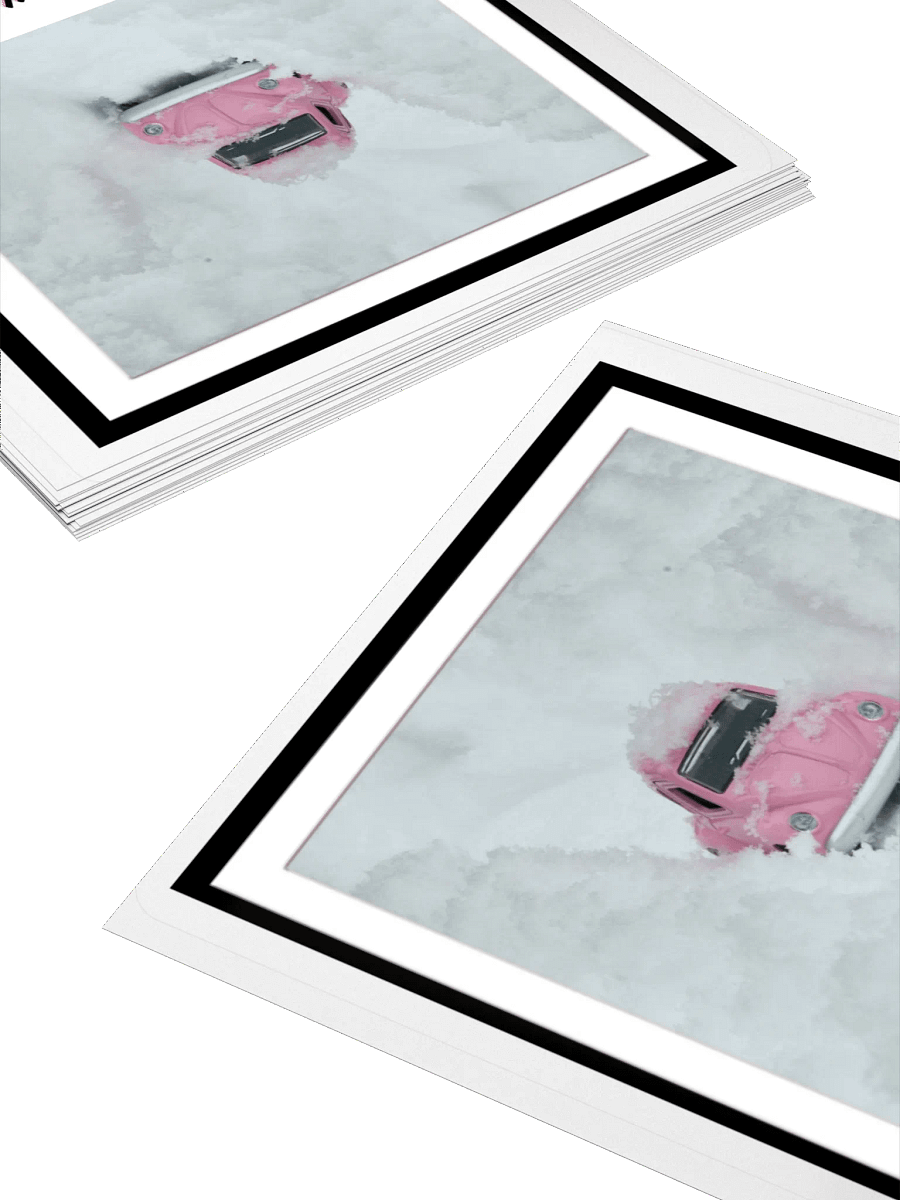Car in the Snow Sticker product image (3)