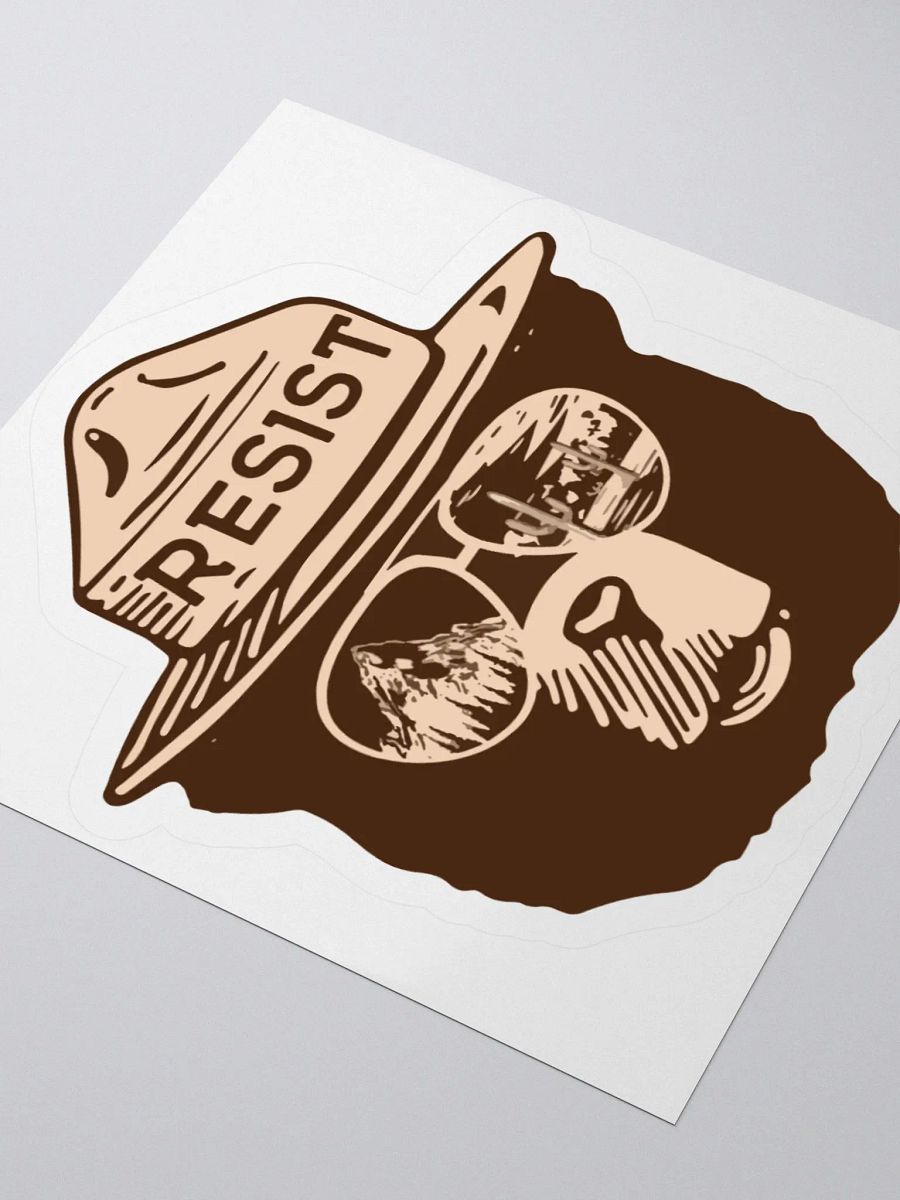 Smokey RESIST Mountain Forests Sticker 3 SIZES! Alt National Parks Kiss Cut Vinyl Decal product image (3)