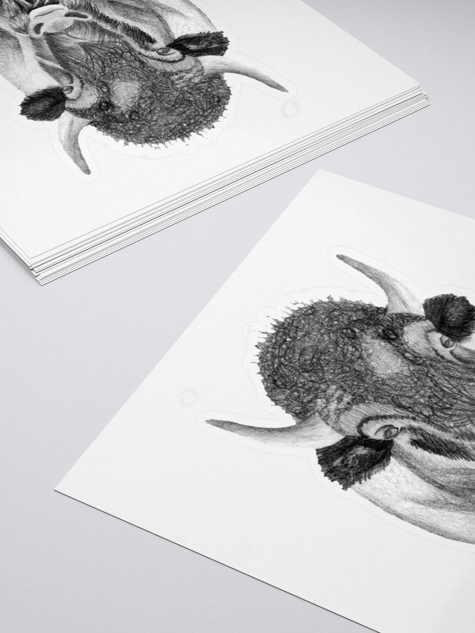 Bison Drawing Sticker product image (10)