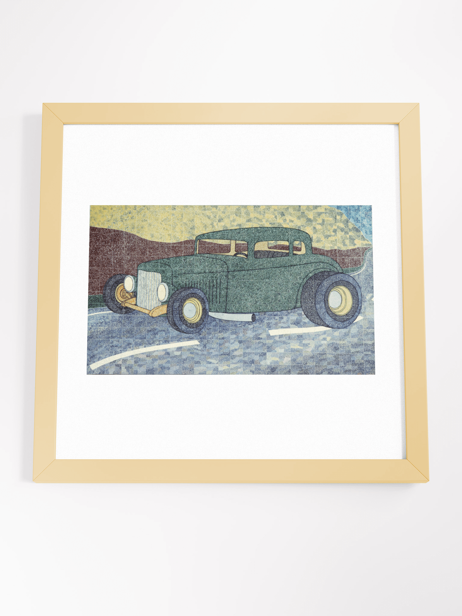 Green Hotrod (2002) print framed product image (4)