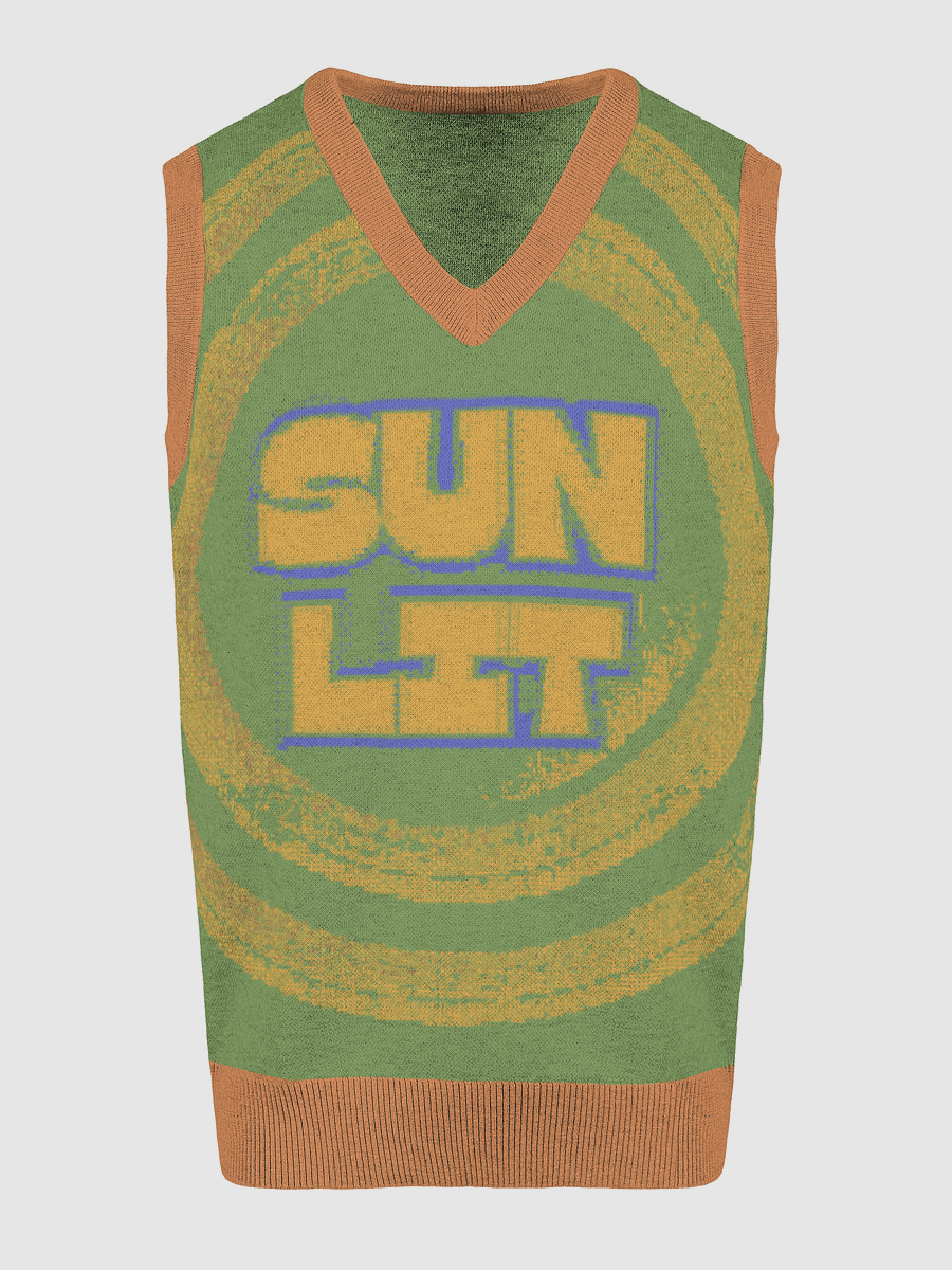 Sunset Vibe Knitted V-Neck Vest product image (15)