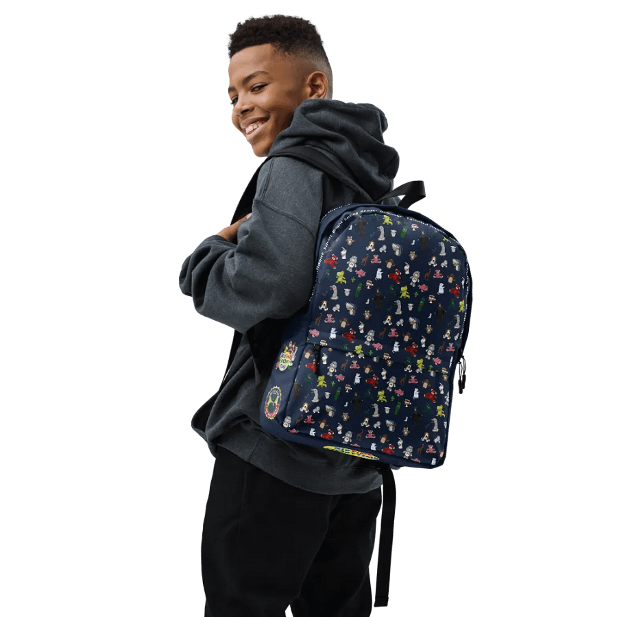 The KidTime StoryTime Character Backpack (Navy Blue) product image (6)