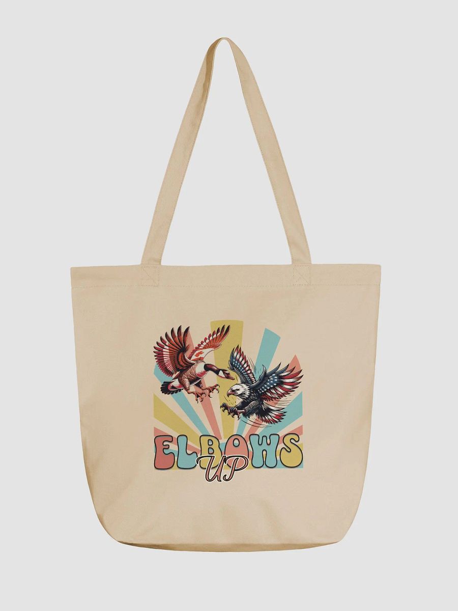 Elbows Up Canadian Goose Vs American Eagle Patriotic Flight Eco Tote product image (5)