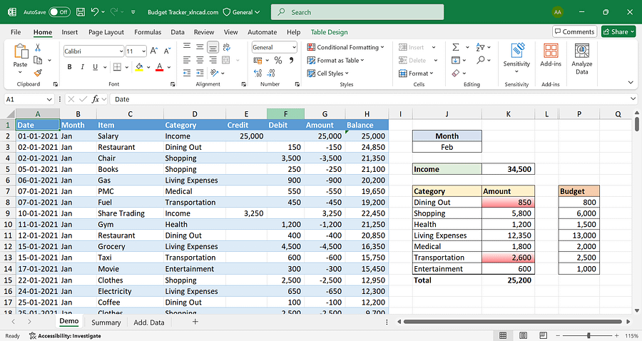 Income, Expense, and Savings Tracker product image (3)