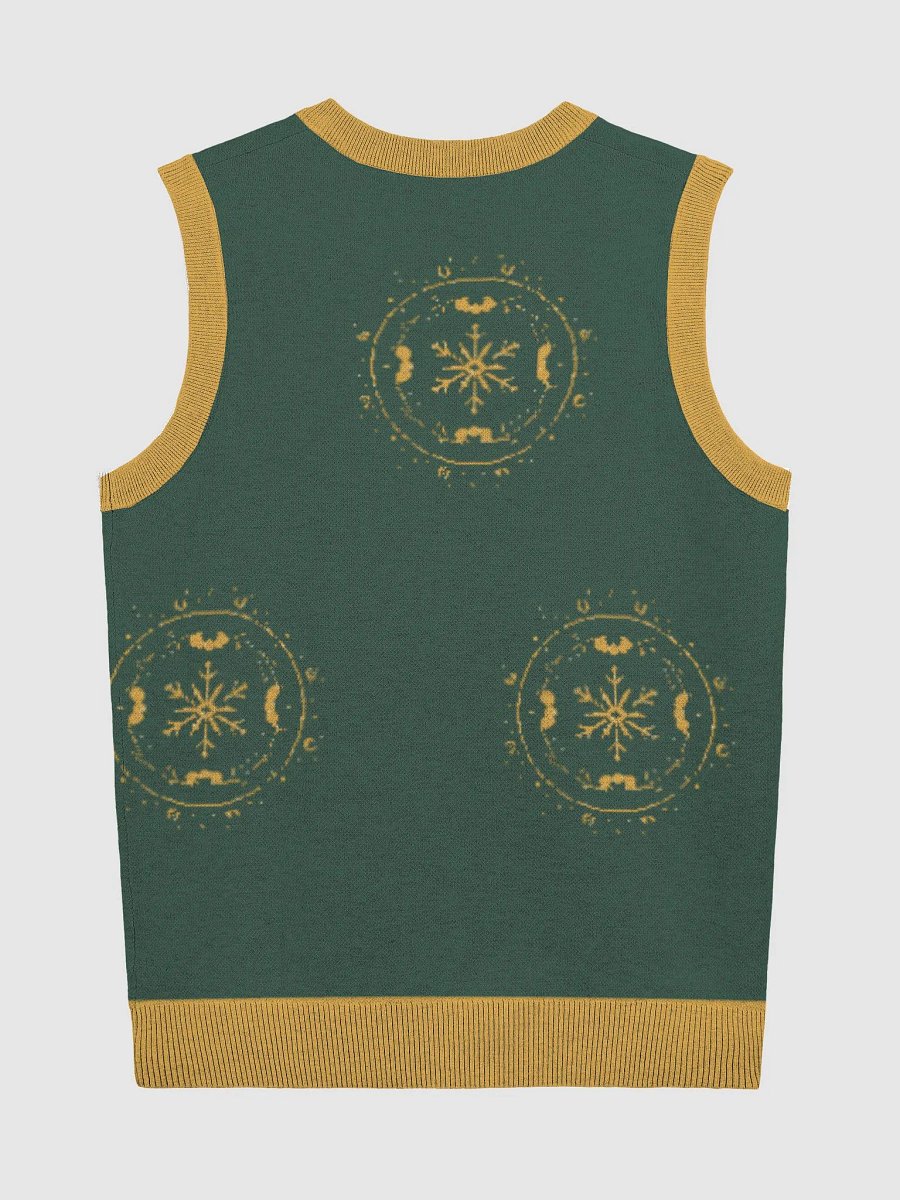 Golden Vine Knit V-Neck Vest product image (9)