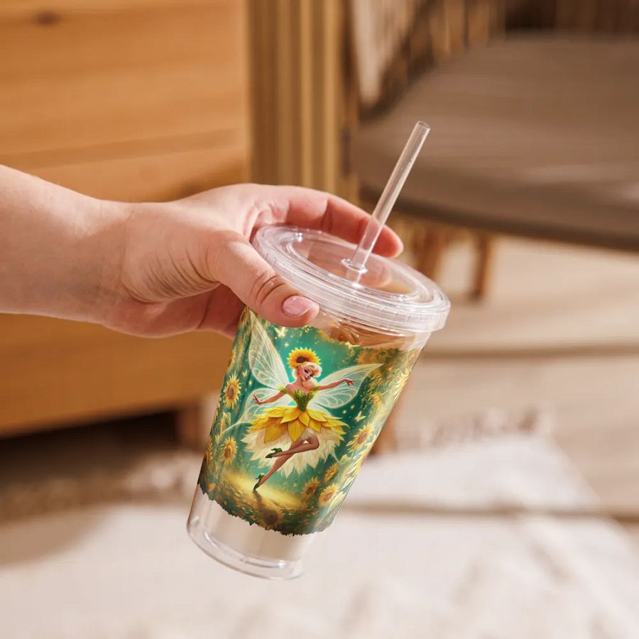 Sunflower Fairy Double Wall Tumbler product image (9)