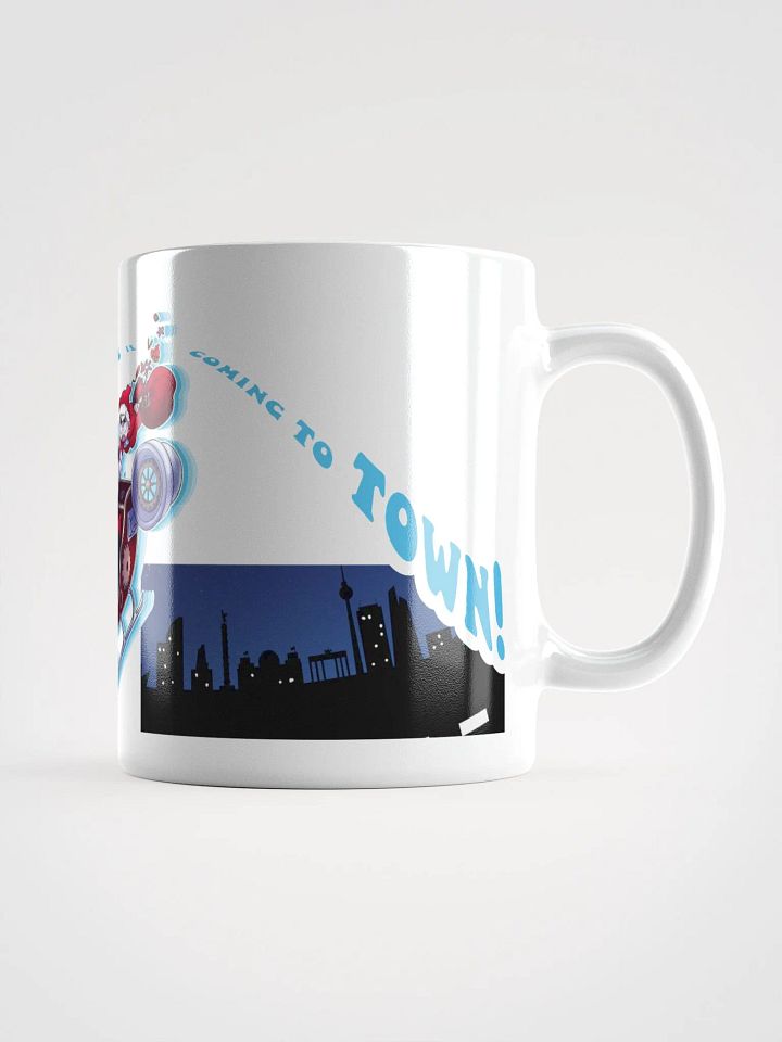 "Santa Claus is coming to town!" Scarvenmot Trio White Glossy Mug product image (1)
