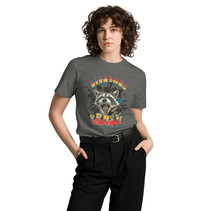 Live Fast Eat Trash Tshirt product image (8)