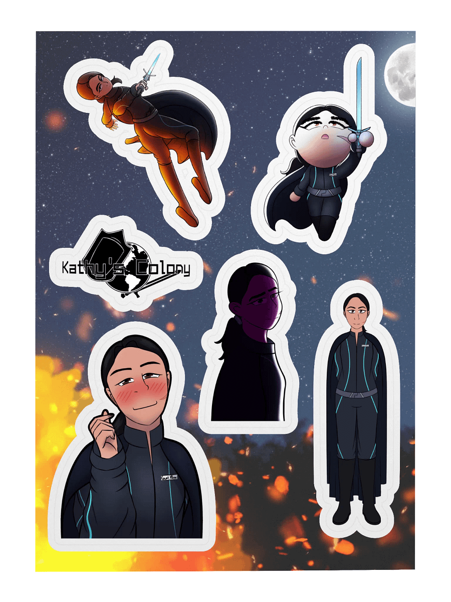 Captain Kathy Over The Years Kiss-Cut Sticker Sheet product image (3)