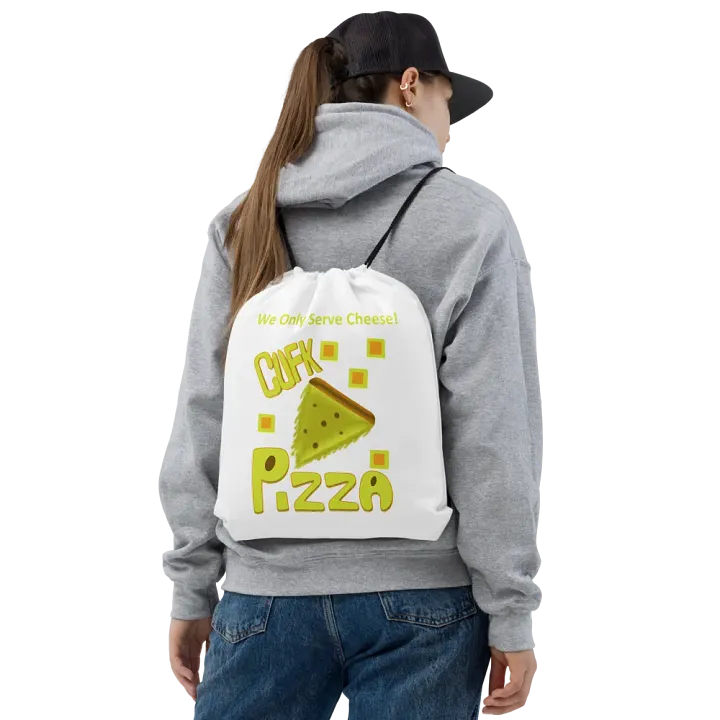 CUFK Pizza Drawstring Bag product image (2)