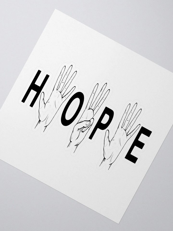 535Hope Hands logo sticker product image (4)